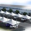 PVC coated car and bicycle parking tensile membrane structure
