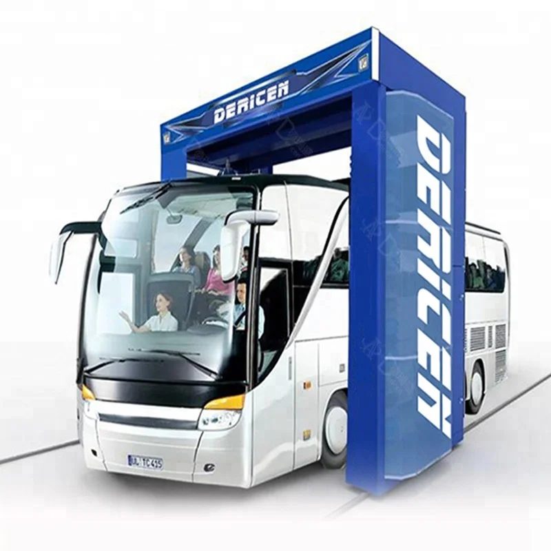 

Dericen DB3 factory price Automatic Bus Wash Machine with 3 brushes