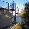 popular outdoor wrought iron spiral ladders sales
