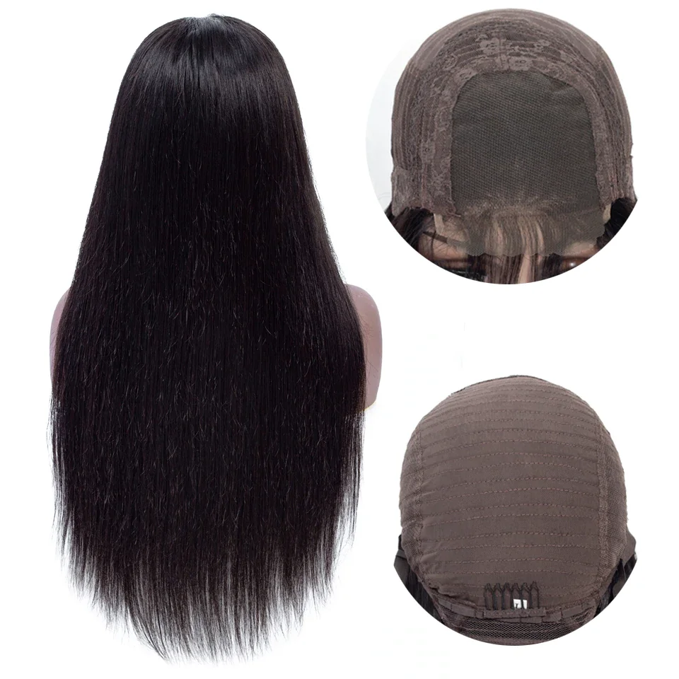 

Wholesale Price Brazilian Wig 4x4 Straight Lace Closure Wig Lace Front Human Hair Wigs Pre-Plucked With Baby Hair Remy Lace Wig