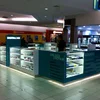 hot sell cellphone showcase mobile phone showroom counter designs for computer mobiles phone camera