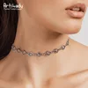 Artilady 2017 antic silver women choker necklace, wholesale custom design charm women metal choker