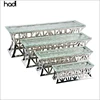 Cafeteria equipment modern glass top buffet elevation riser server food display stand , dessert buffet display stand