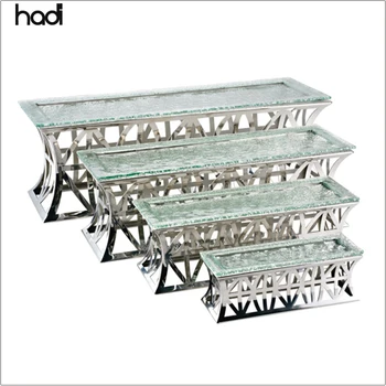 Cafeteria Equipment Modern Glass Top Buffet Elevation Riser Server Food ...