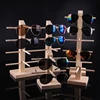 wood optical frames display stand for goggles and sunglasses