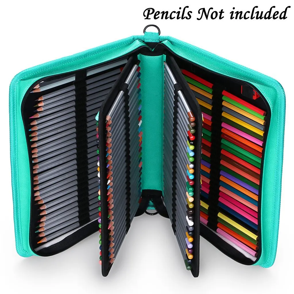 Deluxe Pu Leather Pencil Case For Colored Pencils - Buy Pencil Case For ...