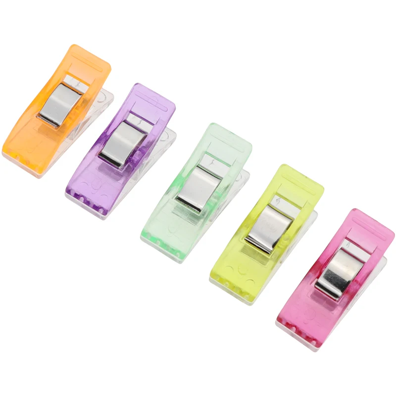 Multipurpose Small Plastic Clips Colorful Cloth Clips for Sewing Patchwork Crafts With A Jar Packing