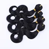 Cheap price 8inch full head body wave synthetic hair weave 1b heat resistant fiber hair weft
