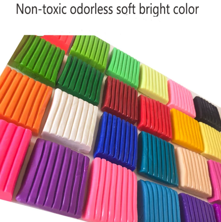 24 colors modeling clay diy oven bake polymer clay kit modeling