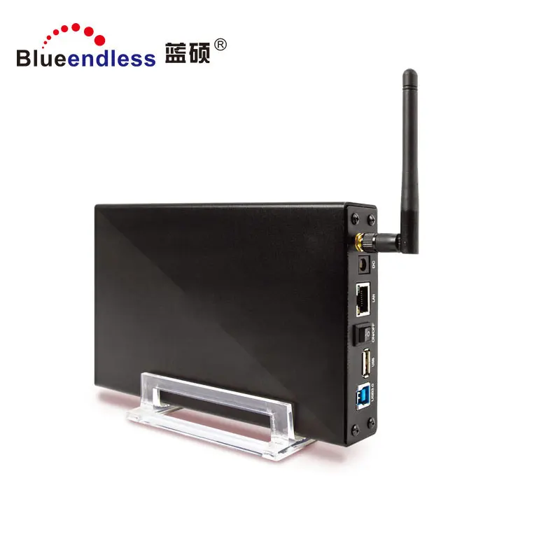 

BS-U35WF wireless hdd case for 3.5 sata hard drive disk USB3.0 HDD Enclosure with LAN