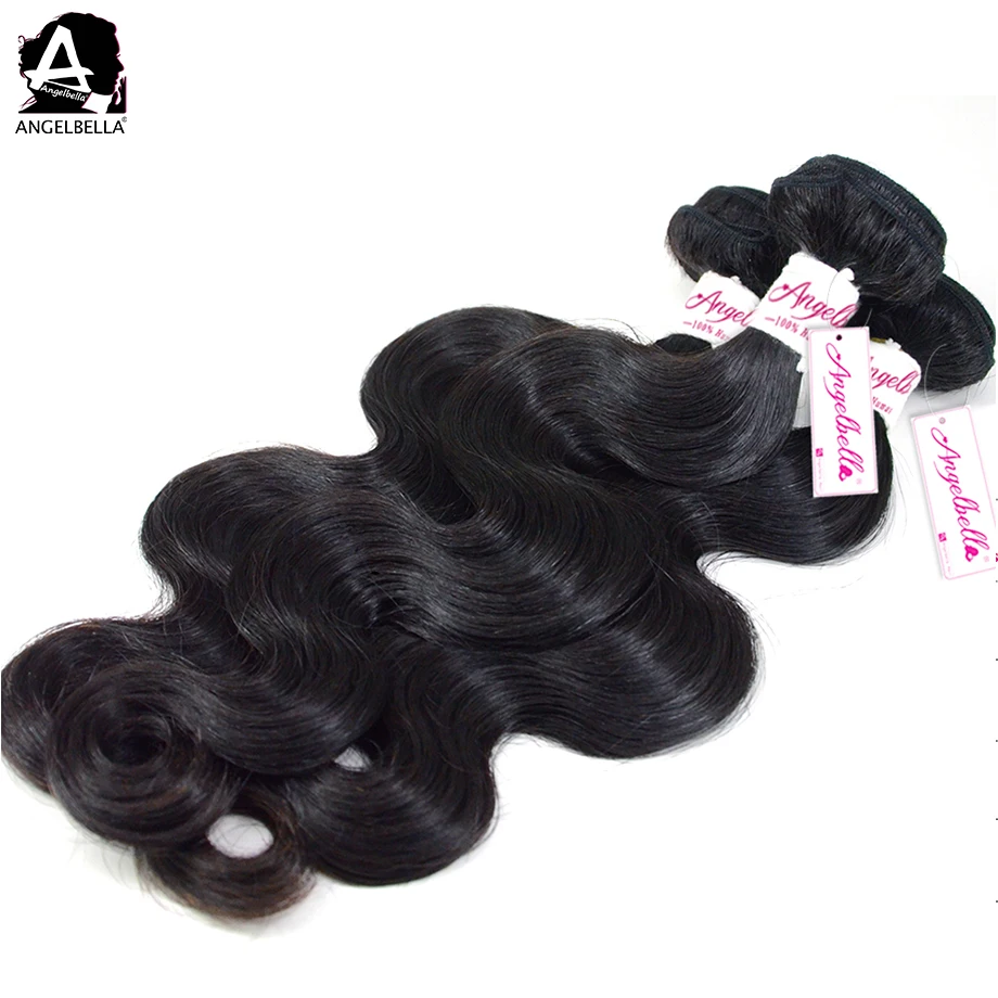 

Angelbella Brazilian Hair Extensions Online Sale Body Wave 8a Grade Brazilian Hair, Natural black 1b