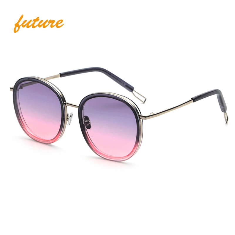 

UV400 Glasses Oversized Women Fashion Sunglasses S31068, Yellow,blue,brown