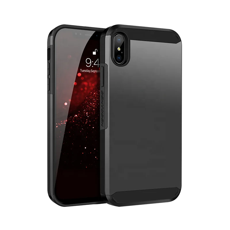 

BENTOBEN Wholesale Ultra Thin TPU PC Phone Case for Iphone X Mobile Cover, Black