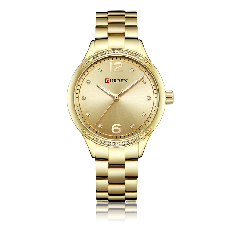 

Curren Women Luxury Gold Watch Fashion Ladies Dress Elegant Female Wristwatch Gifts For Lady Relogio Feminino, N/a