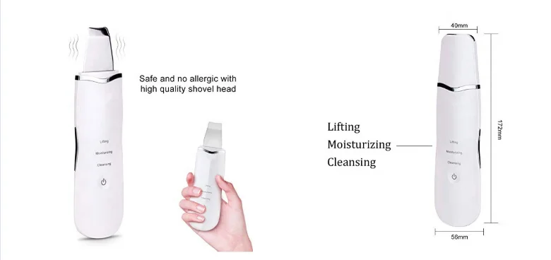 Korea Professional Portable Sonic Skin Scrubber Facial Machine Skin ...