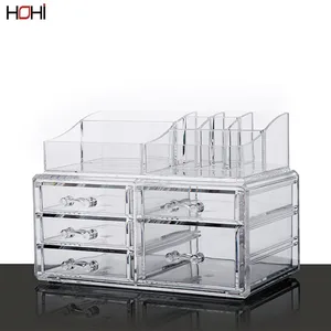 Image of High quality Home Large Capacity Clear Acrylic Cosmetic Storage Case Makeup Organizer
