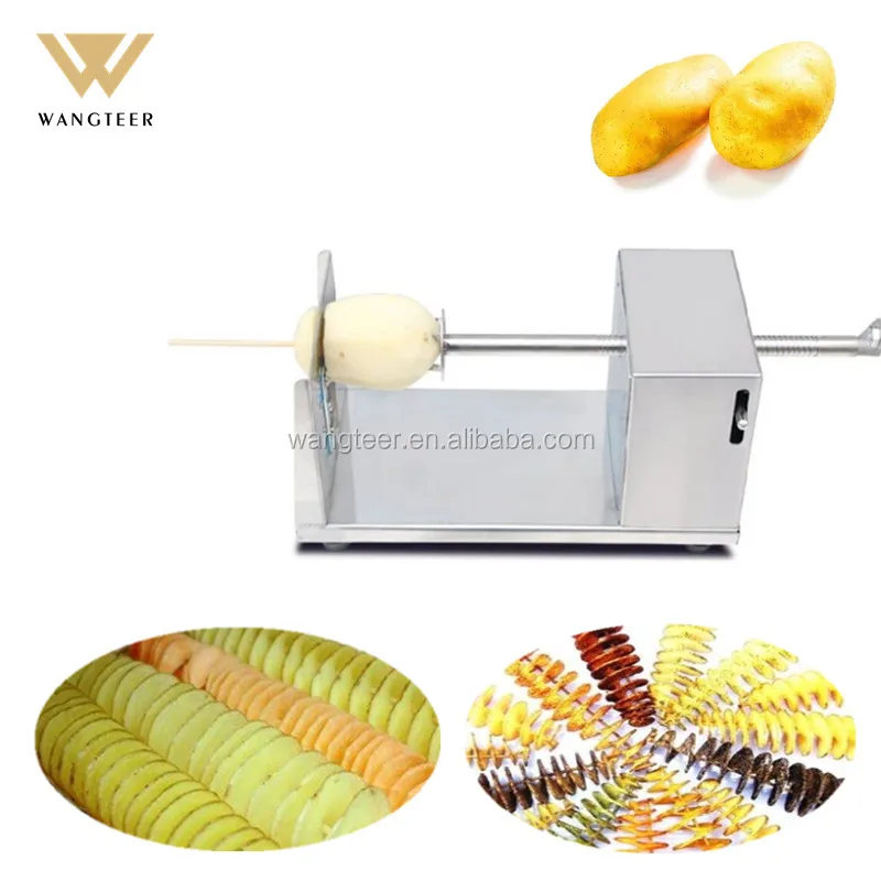 Machines frying potatoes