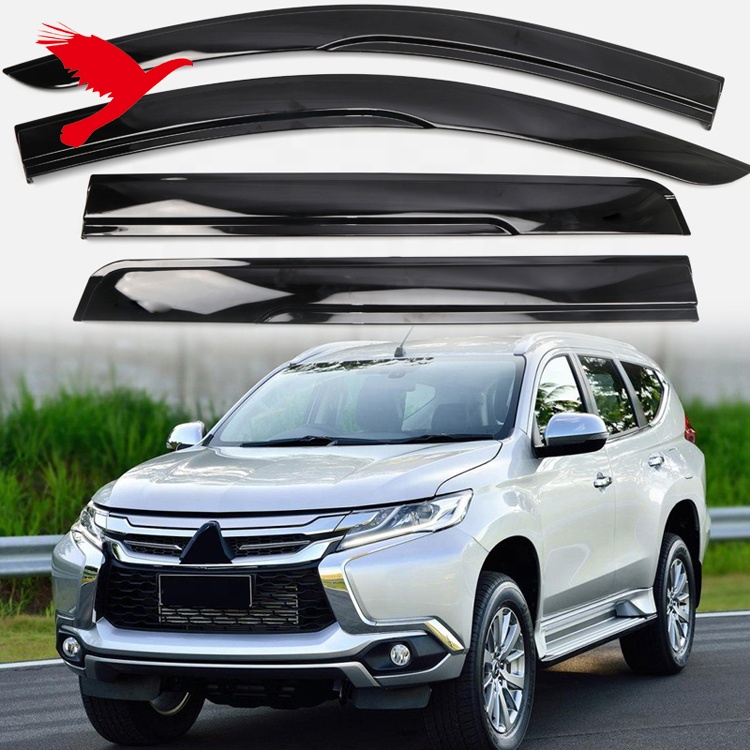 Car Accessories Side Window Wind Deflectors Visors For Mitsubishi