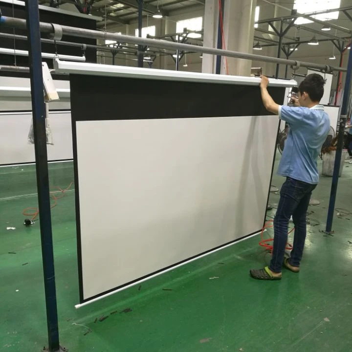 

projection screen with remote control for electric screen