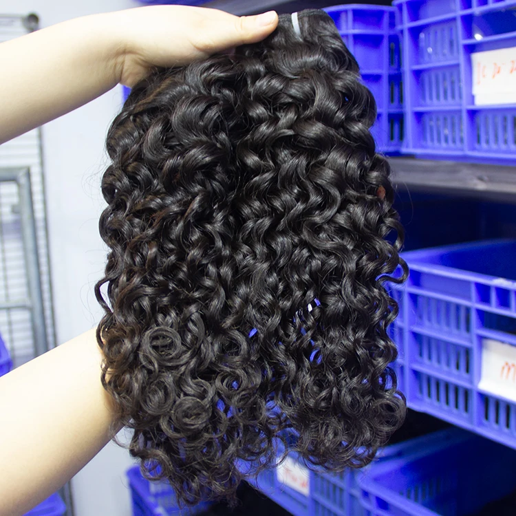 

Wholesale Price RLN Loose Deep Curly Body Wave Weave Real Cambodian Curly Hair Pure Virgin Human Weft Bundles, Natural color #1b to #2