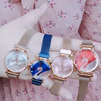 

Latest luxury hot sale alloy case wrist watch women fashion swan quartz watch for lady
