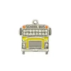 CHA014 A Yellow Mini School Bus With Crystal Means Leaving School To Represent A New Beginning For Graduation