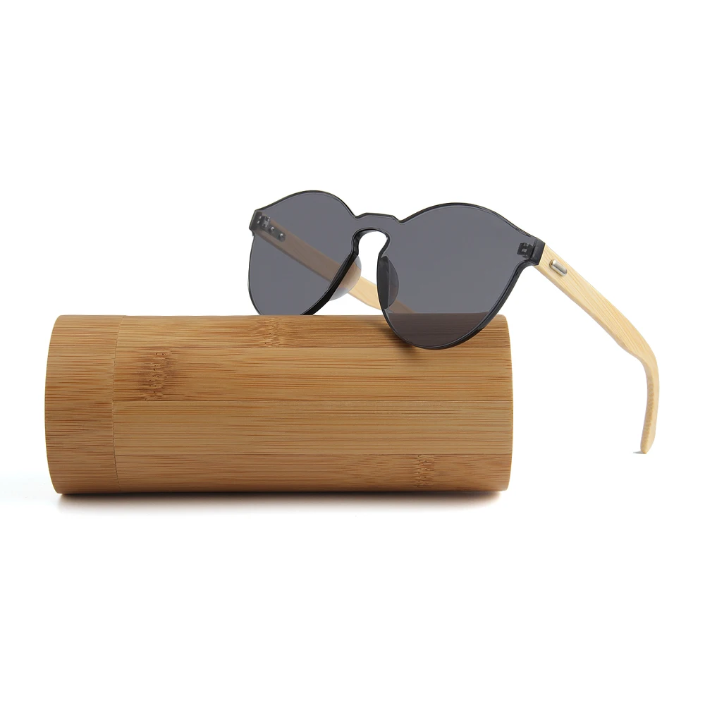 

New arrivals 2019 oversize bamboo sunglasses