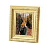Gold border 6 x 8 photo picture frame/mirror picture frame in custom sizes