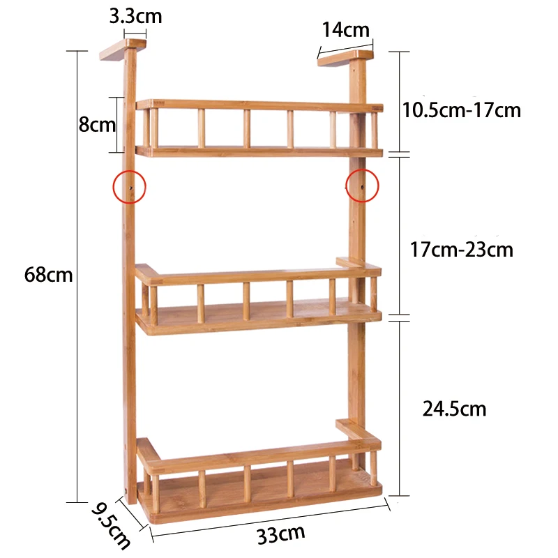
Bamboo Bottle Shelf Use For Refrigerator 