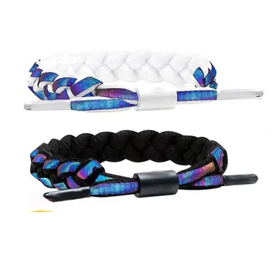 

Handmade Adjustable Woven Friendship Bracelet Shoelace Naruto Bracelet for Couple, Black,white