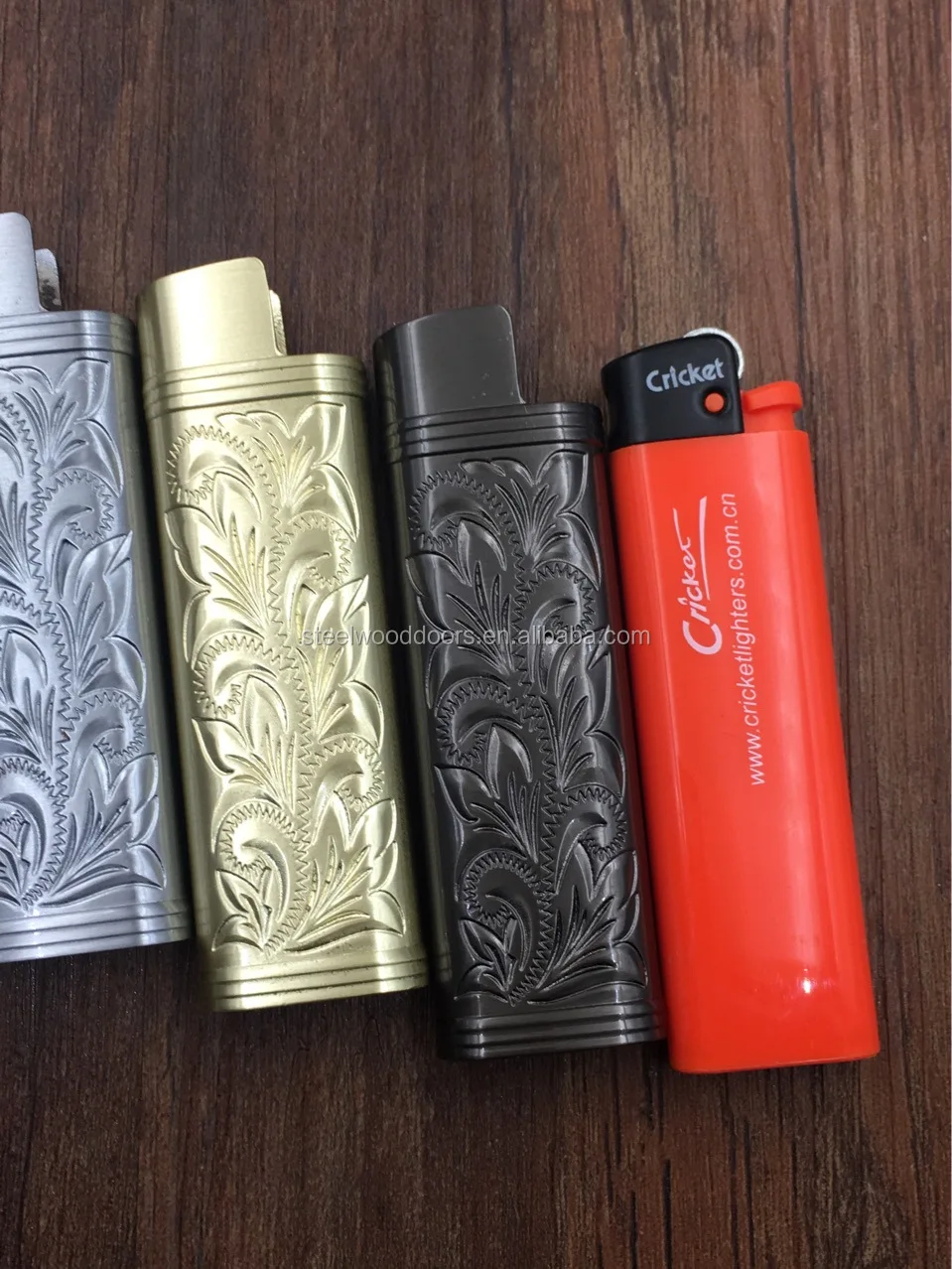 Cricket Lighters Metal Cover Case Sleeve Holder--long Style Color 