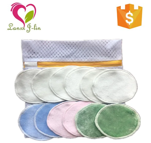 

Beauty Makeup Usage Makeup Remover Bamboo Three Layers Reusable Makeup Remover Pads, White;green or oem