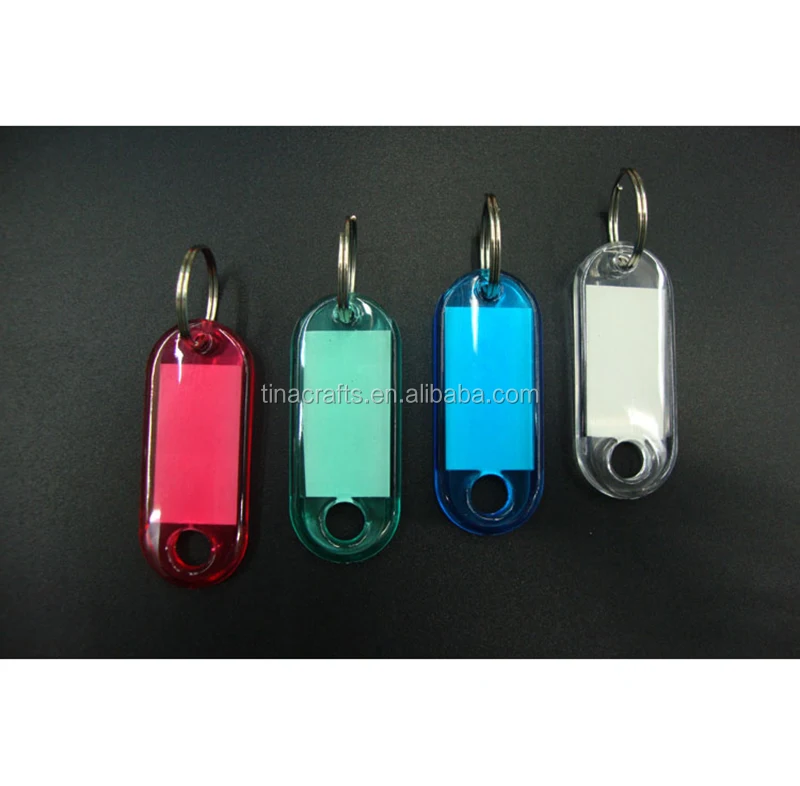 Id Label Name Tags Plastic Keychain With Split Ring For Baggage Key Rings Hotel Numbered Abs
