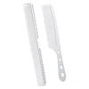 2Pcs Stainless Steel Hair Comb Pro Salon Hairdresser Metal Comb Hair Cutting Combs Styling Brush with Scale Barber Hairbrush