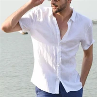 

Summer Casual Short Sleeve Cotton Slim Fit Casual 4 Colors Men Shirt