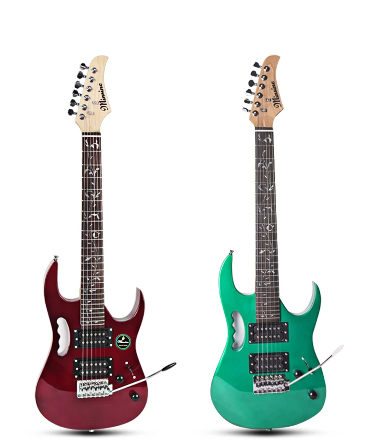 Professional musical instrument Factory oem colorful travel mini kids electric guitar