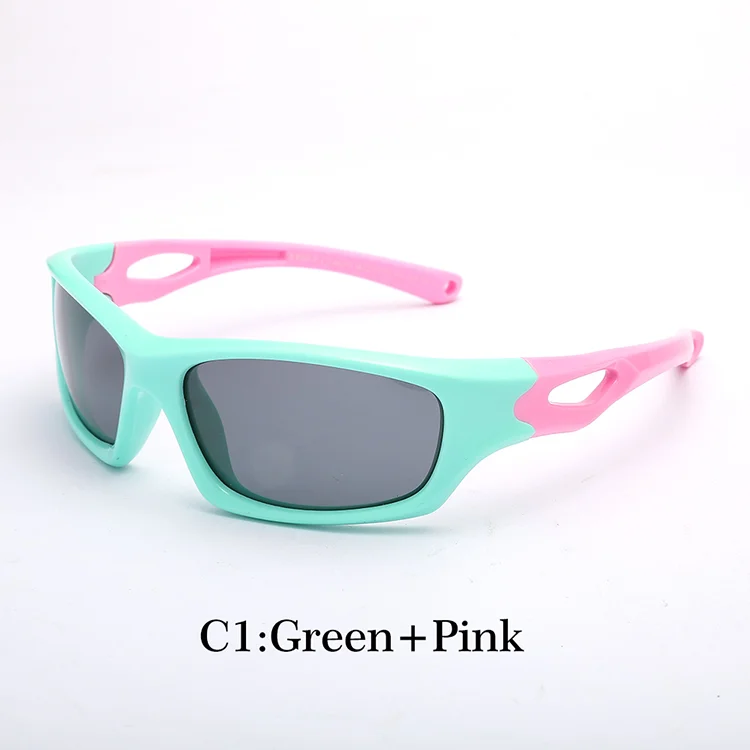 

Safety Soft Rubber Baby Sports Sunglasses Polarized For Kids UV400 Boys Girls Designer Sun glasses