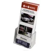 Clear-Ad - Clear Acrylic Brochure Holder - Slant Back tri fold Brochure Holder Display Stand (Single Pack)