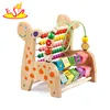 wholesale animal shape wooden bead maze toy for baby W11B121