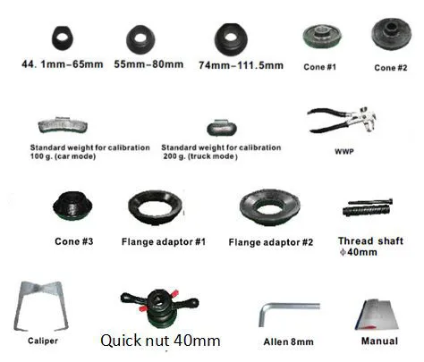 wheel alignment CWB788 Standard Accessories_8