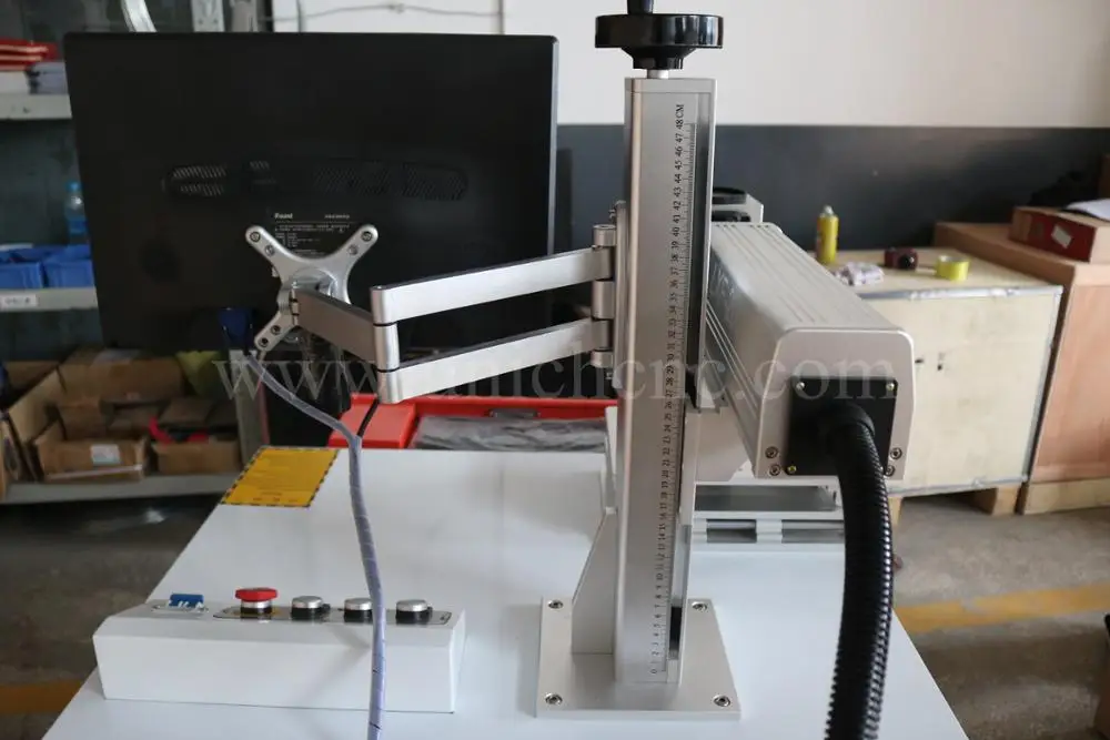 hot sale 20w fiber laser engraving machine color marking