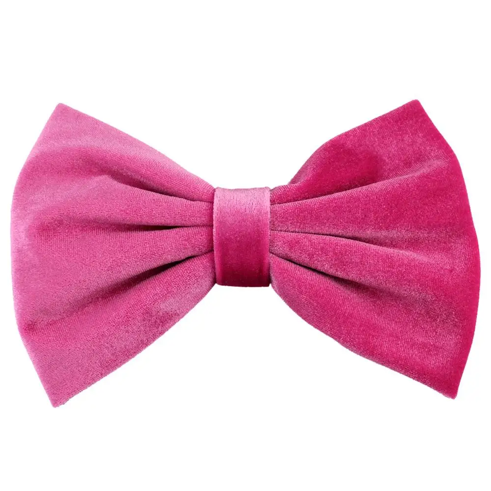 

Supplies Festive Party Simple Soft Velvet Big Bow Hair Clip 2019 Most Popular 7"Barrette DIY Accessories For Elegant Baby Girl, 18 colors