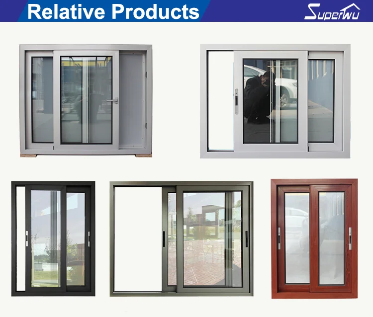 AS2047 NFRC aluminium windows double glazing sliding window doors / sliding plastic window track