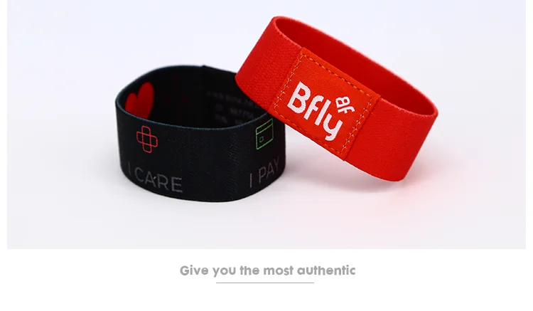 New Style NFC Elastic Fabric Bracelet Woven Customized RFID Wristband - detailed image 10