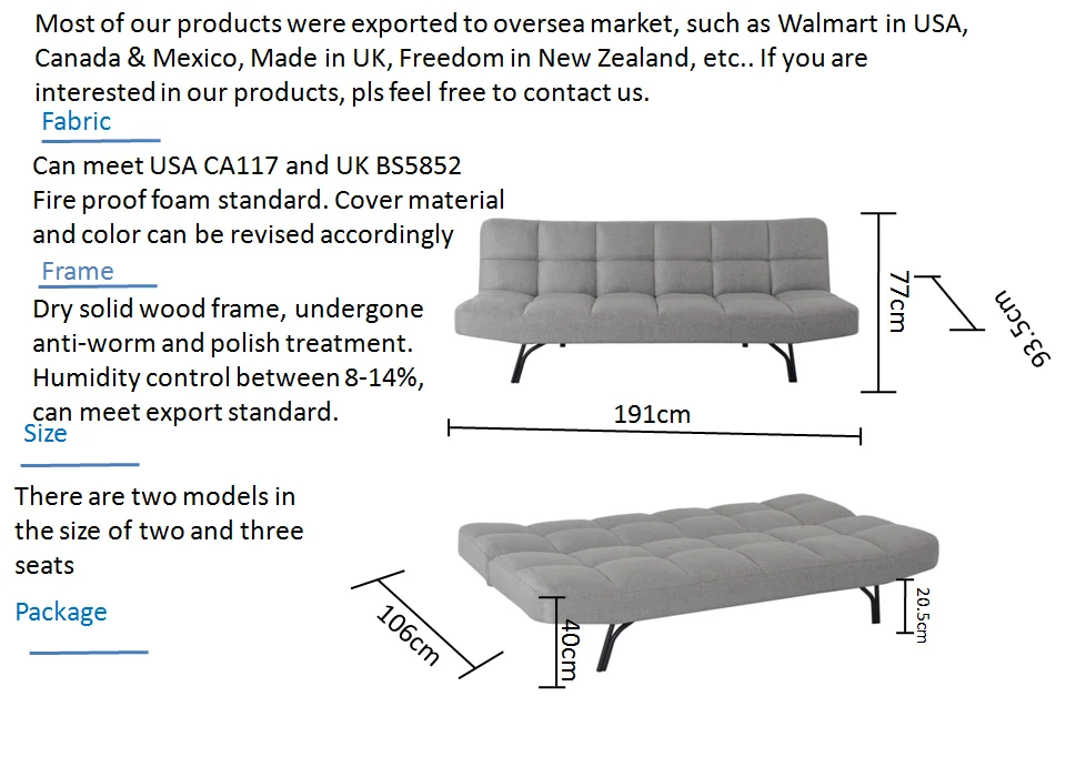 Nisco Living Room Furniture Tufted Futon Sofa Bed With Polyester Cover,Multiple Colors Buy