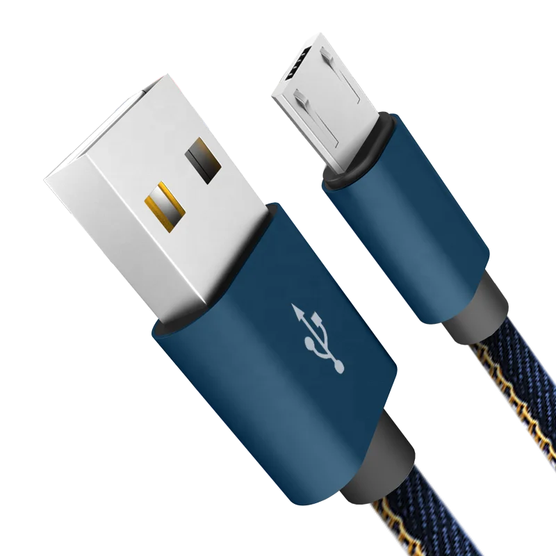 
Wholesale Cheap Jean Denim Fast Charging USB Cable for Android 