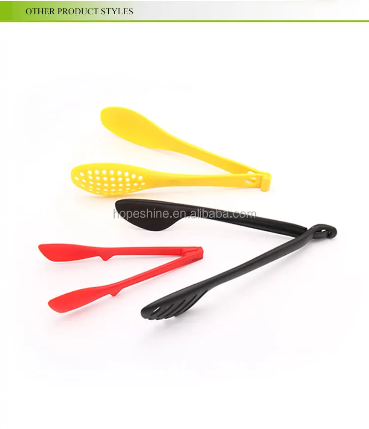 Separable Nylon Plastic Kitchen Food Tongs.jpg