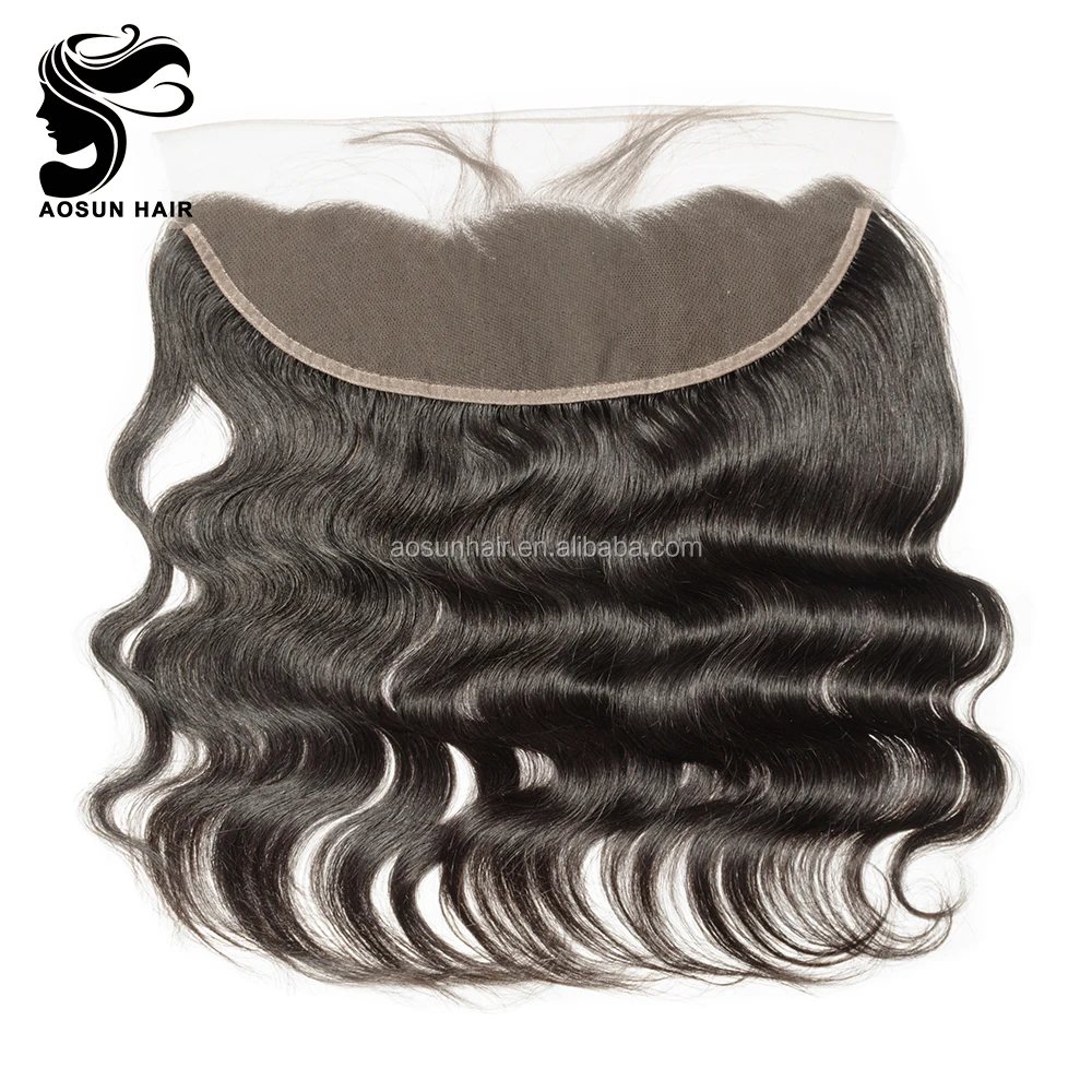 

Top Grade Brazilian Closure Lace Frontal, 13x4 Lace Frontals With Baby Hair, Natural color;can be dyed or bleached