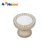 New arrival 32mm round faceted cabinet knob furniture zinc alloy knob with crystal/diamond/glass/shell