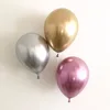 5 Air Silver Helium Balloons